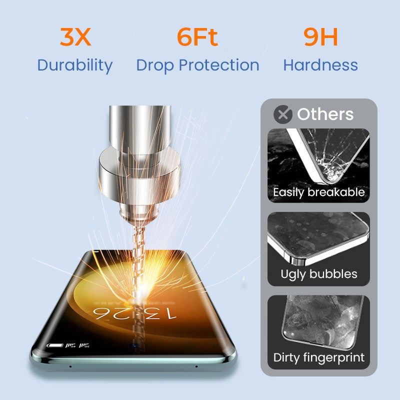 🎁4K HD/Anti-Peeping Tempered Glass Screen Protector with Auto Dust-elimination Installation for Samsung