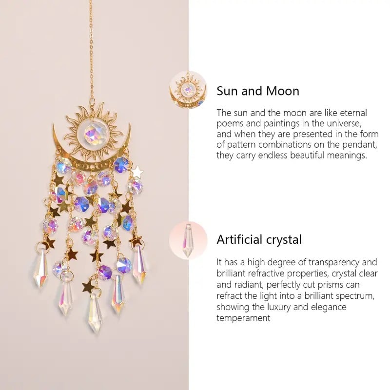 ✨ Crystal Sun Catcher, lndoor Outdoor Decor for Window Bedroom Courtyard Garden☪️