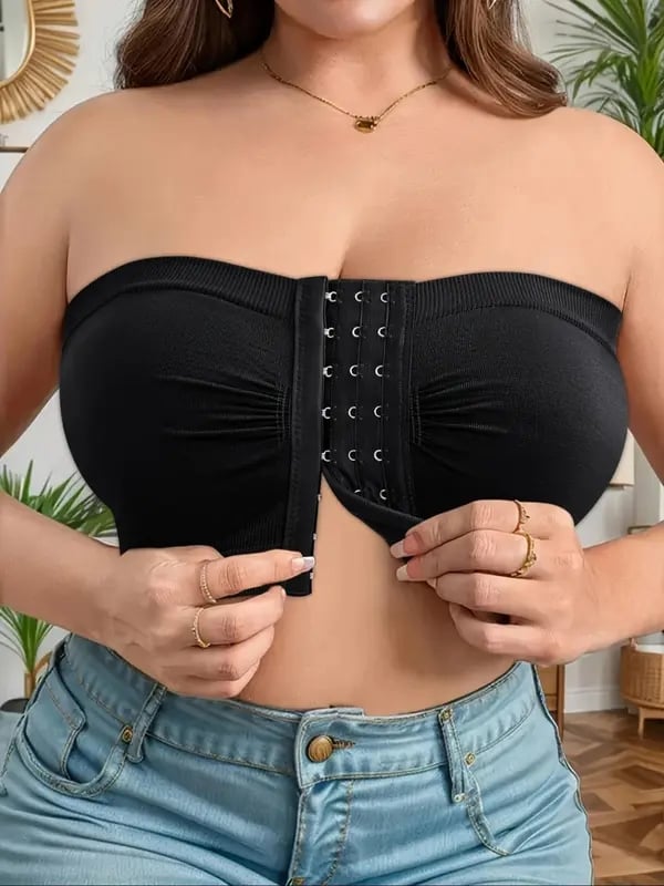 🎁Prime Day Sale 49% OFF🔥Plus Size Strapless Front Buckle Breathable Bra
