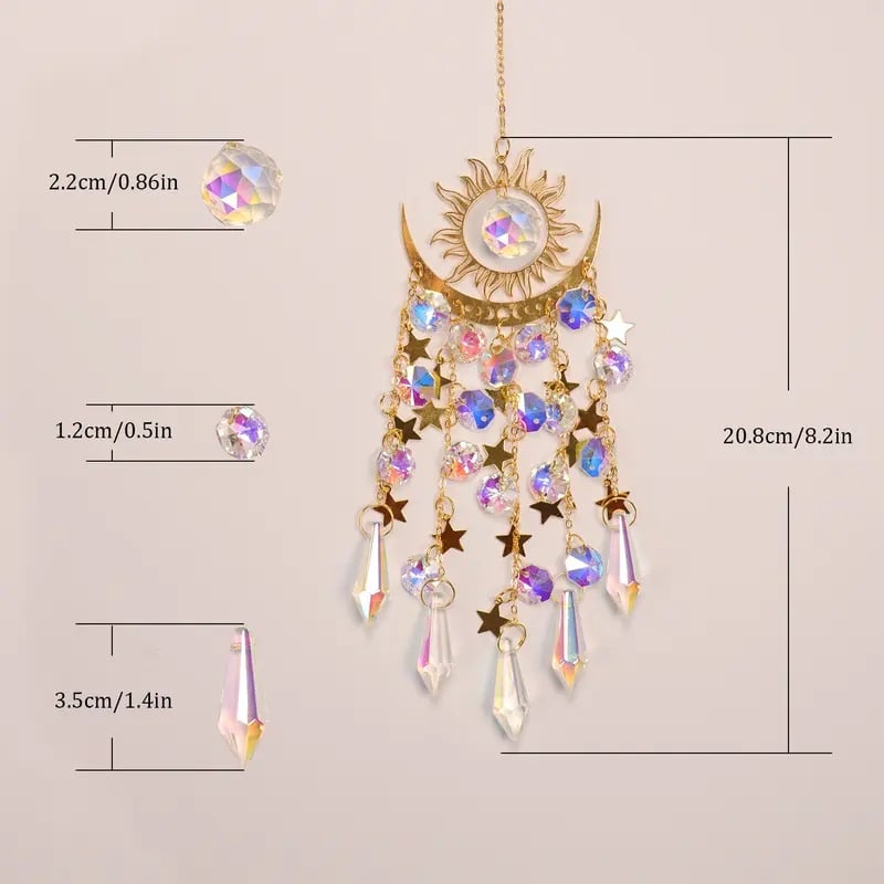 ✨ Crystal Sun Catcher, lndoor Outdoor Decor for Window Bedroom Courtyard Garden☪️