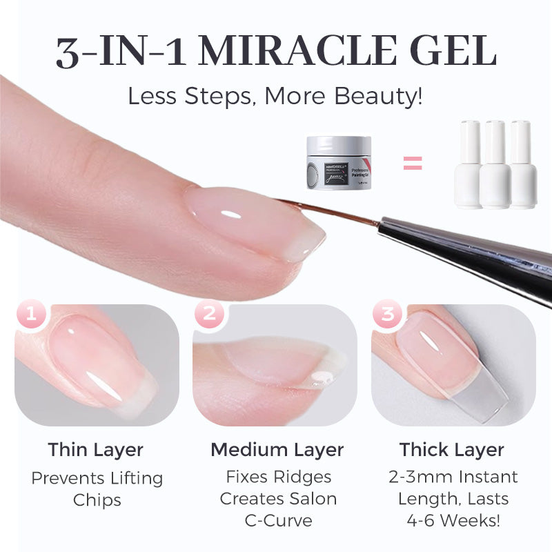 🎉Buy 3 and get 5 free💅3-in-1 multipurpose nail base gel with high transparency