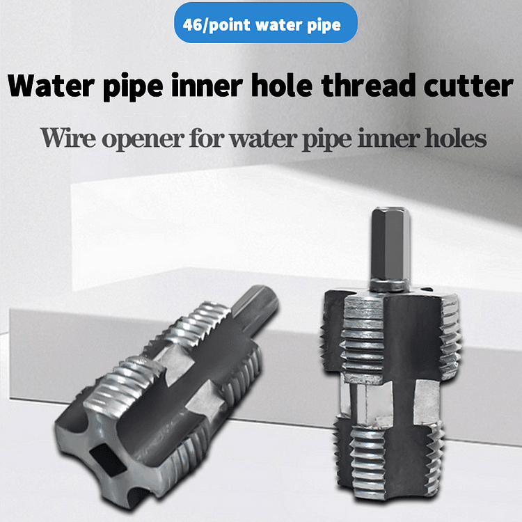 š²Electric Drill Compatible PVC Pipe Threader Kit with Various Die Sizes