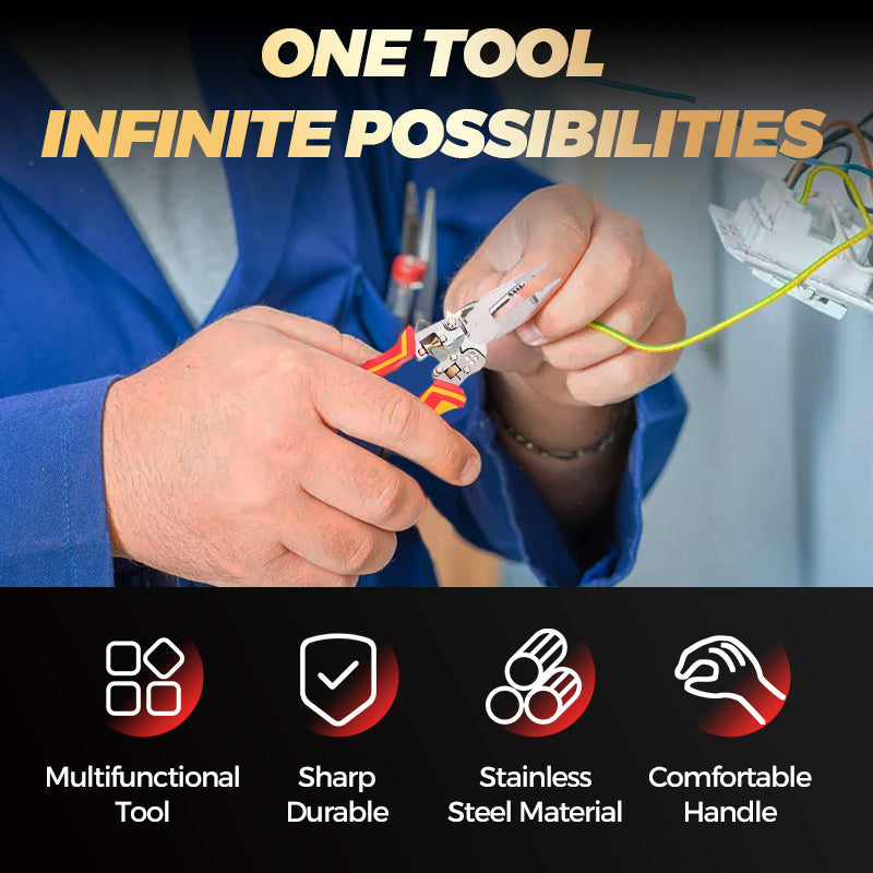 🔥2025 HOT SALE 50% OFF🔥 New🔥8-In-1 Wire Stripper with Voltage Tester🚀