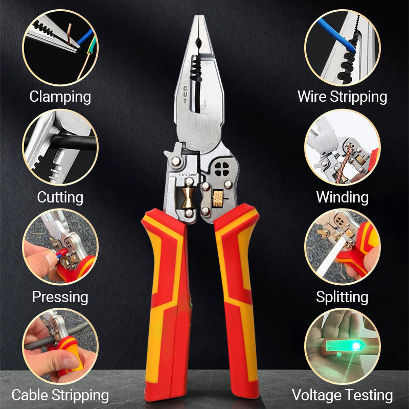 🔥2025 HOT SALE 50% OFF🔥 New🔥8-In-1 Wire Stripper with Voltage Tester🚀