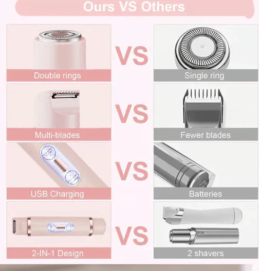 š„2025 Hot Saleš„2-In-1 Women's Electric Cordless Shaver