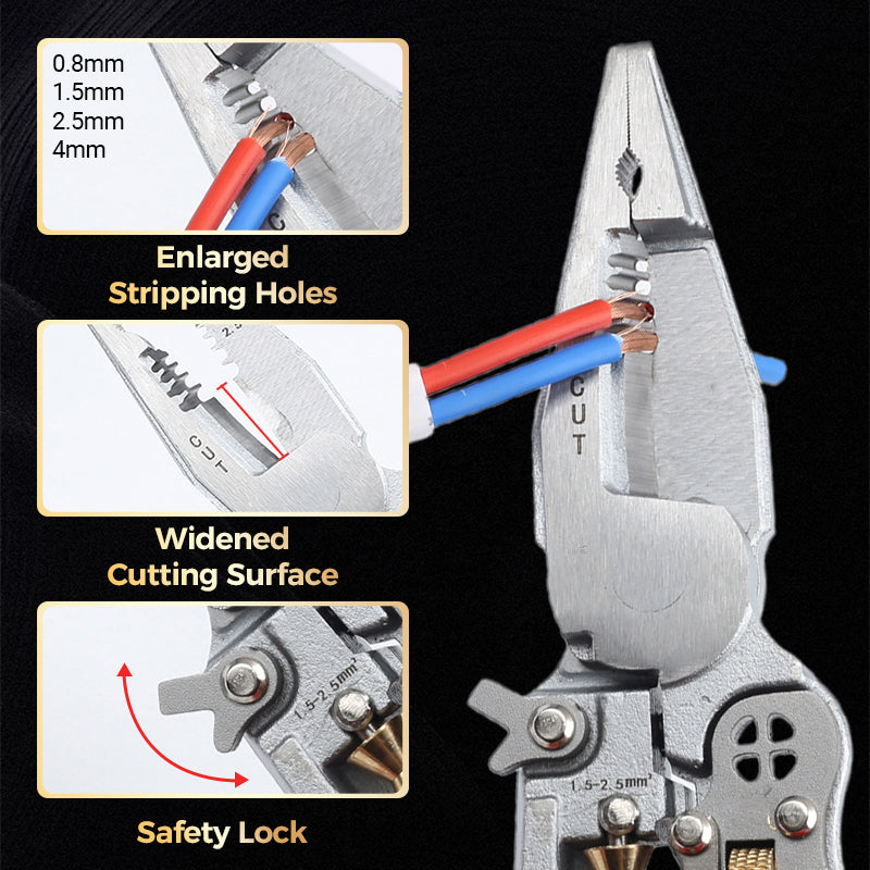 🔥2025 HOT SALE 50% OFF🔥 New🔥8-In-1 Wire Stripper with Voltage Tester🚀