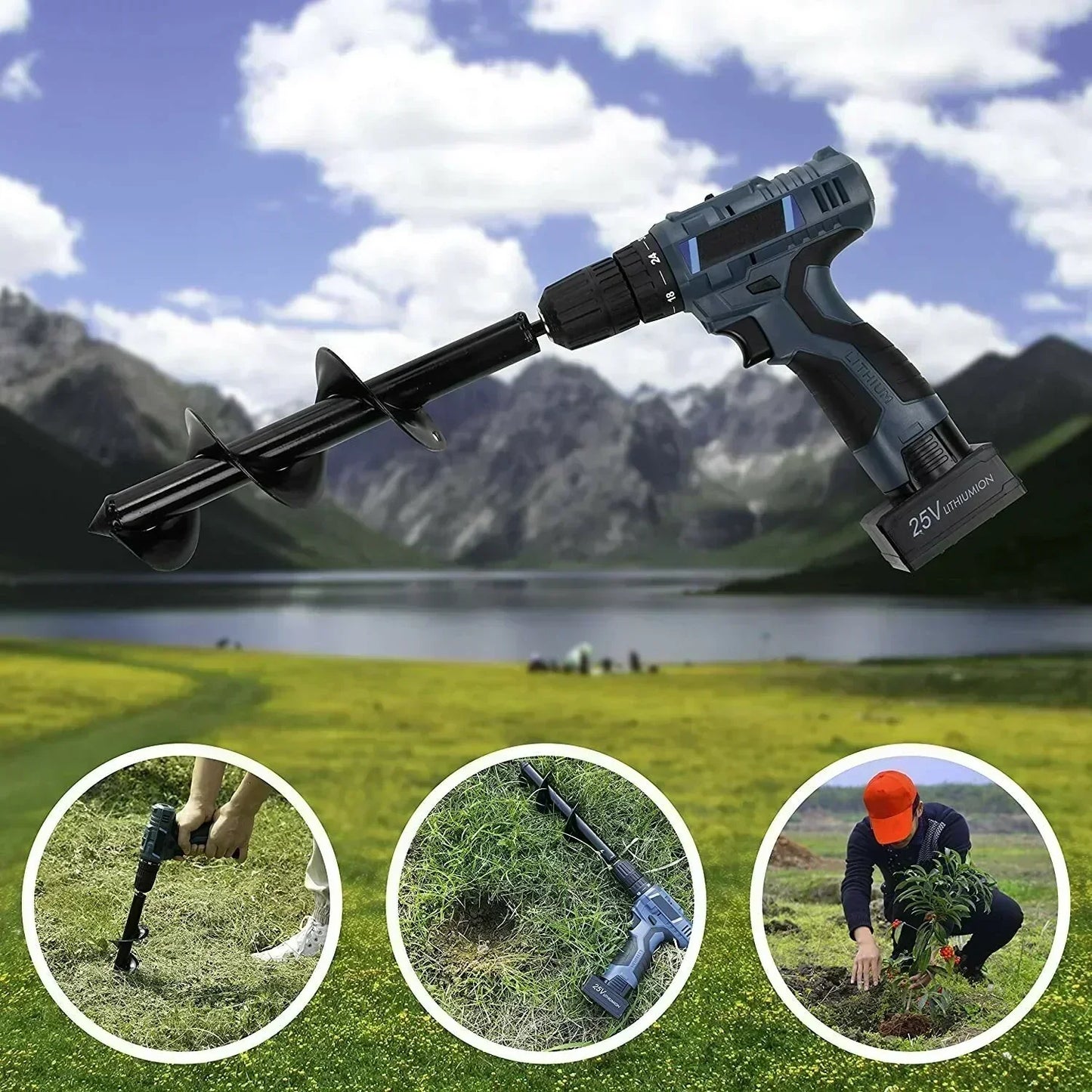 🌱 LIMITED-TIME 50% OFF! ⏱️ Garden Planting Drill Auger – Quick Digging, Heavy-Duty Steel, Multi-Use Tool 🛠️