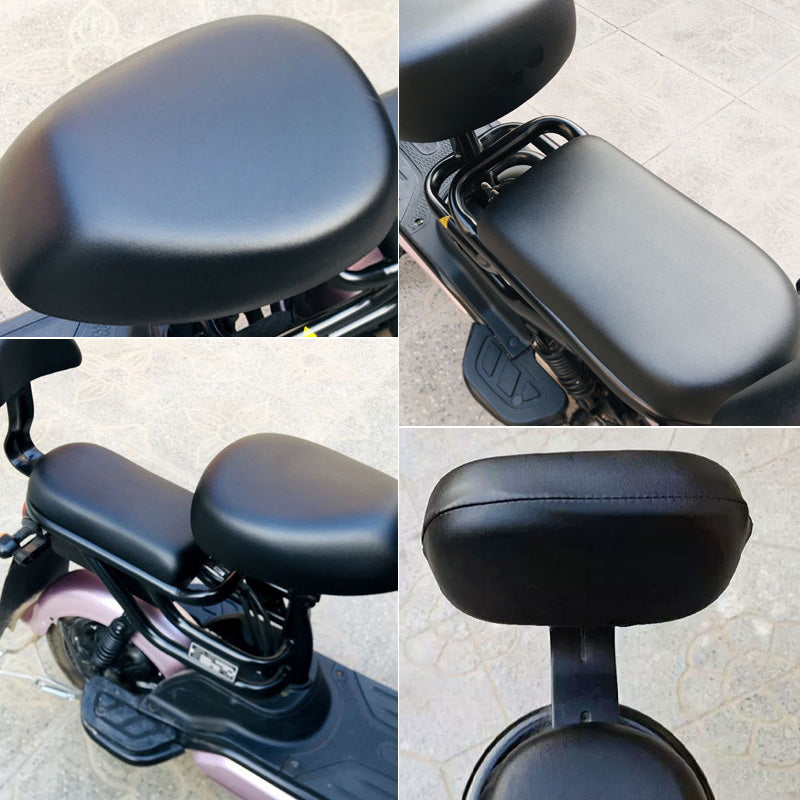 š„Buy 1 Get 1š„šµš§ Waterproof Artificial Leather Seat Cover for Electric Moped - Stylish Protection Buy More Get More Ride with Confidence