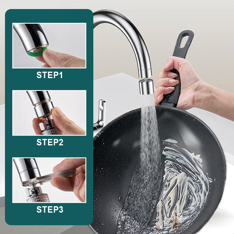 🚿✨360° Swivel Dual Function Kitchen Faucet Bubbler! Saves Water 50%+