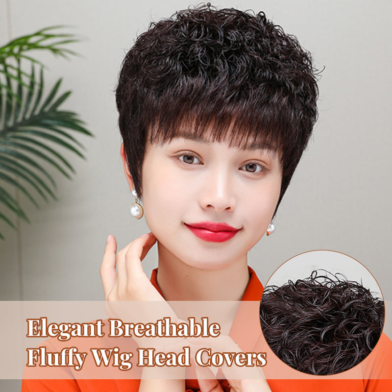 🔥The secret to staying young🔥Elegant Breathable Fluffy Wig Head Covers