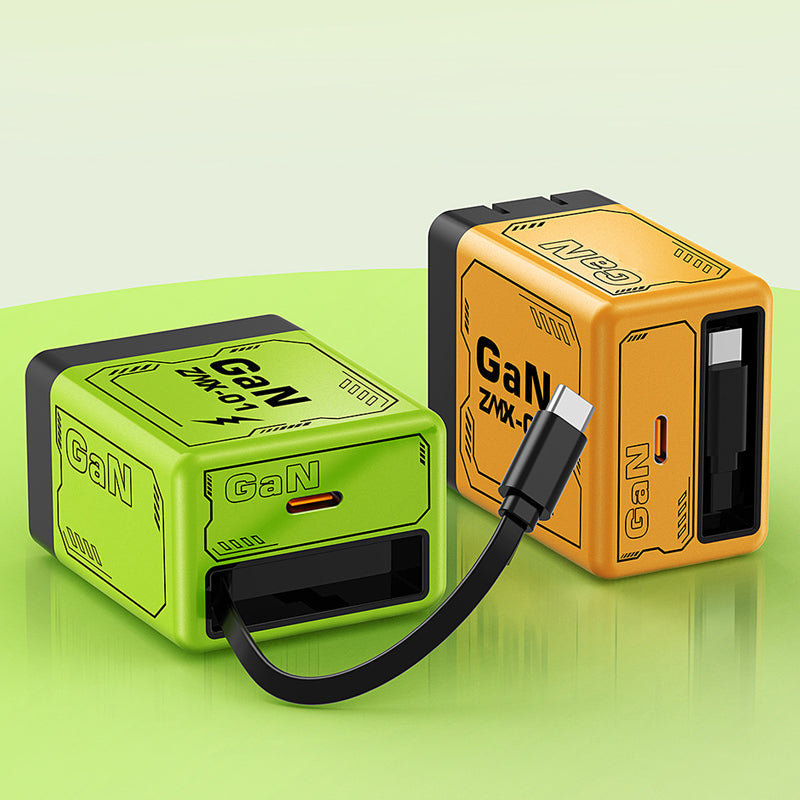 ⏳Time-limited Special⏰Quick charger adapter with retractable type C cable & connector