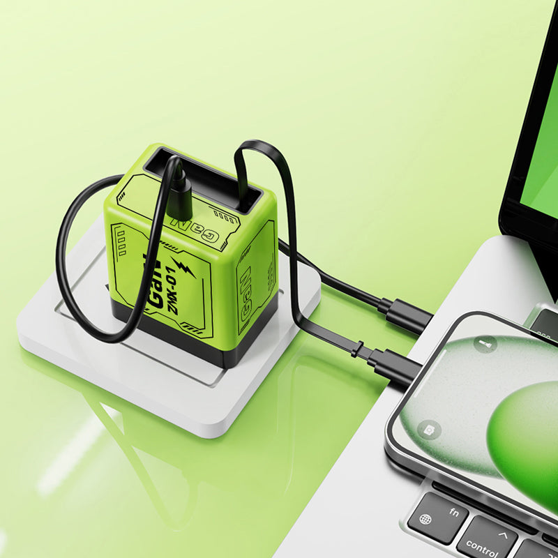 ⏳Time-limited Special⏰Quick charger adapter with retractable type C cable & connector