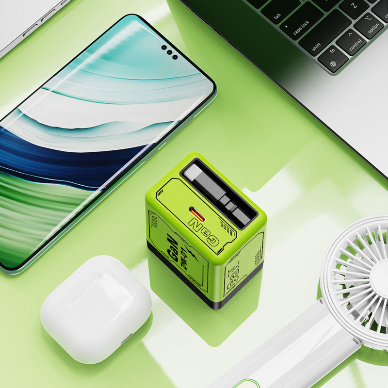 ⏳Time-limited Special⏰Quick charger adapter with retractable type C cable & connector