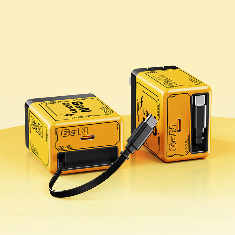 ⏳Time-limited Special⏰Quick charger adapter with retractable type C cable & connector