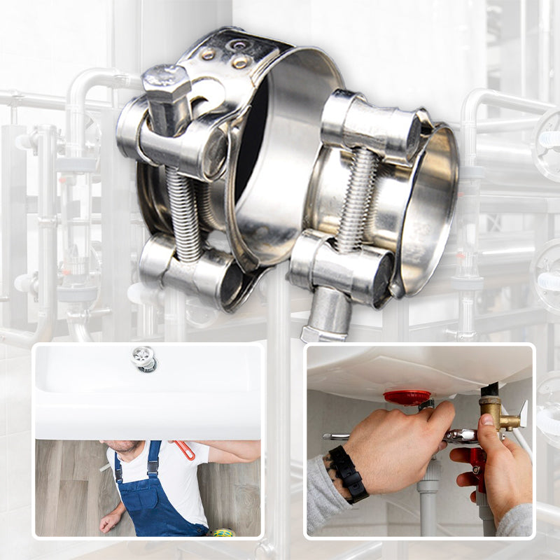 🔧⚙️ Stainless Steel T-Bolt Clamps! 30 Second Seal No Leak, Lifetime Rust Resistant💪