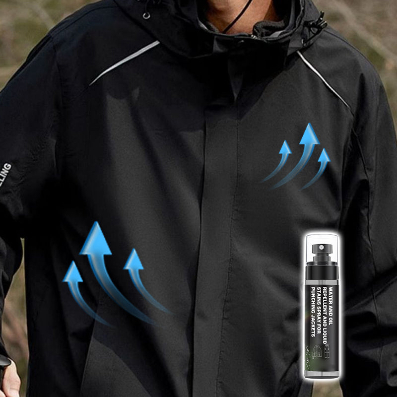 Water And Oil Repellent And Liquid Stains Spray For Punching Jackets