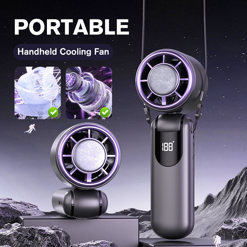 🌞🔥 Hot enough to melt? ❄️✨ Portable Rechargeable Semiconductor Cooling Fan