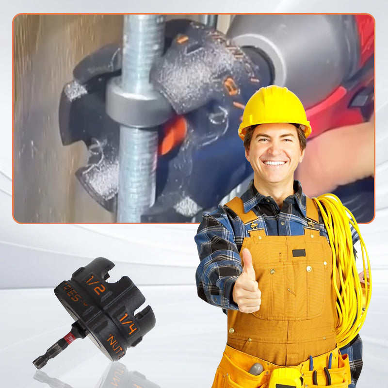 🔧⚡Nut Zipper Drill Attachment! 3 seconds to remove bolts × 5 times more efficient!