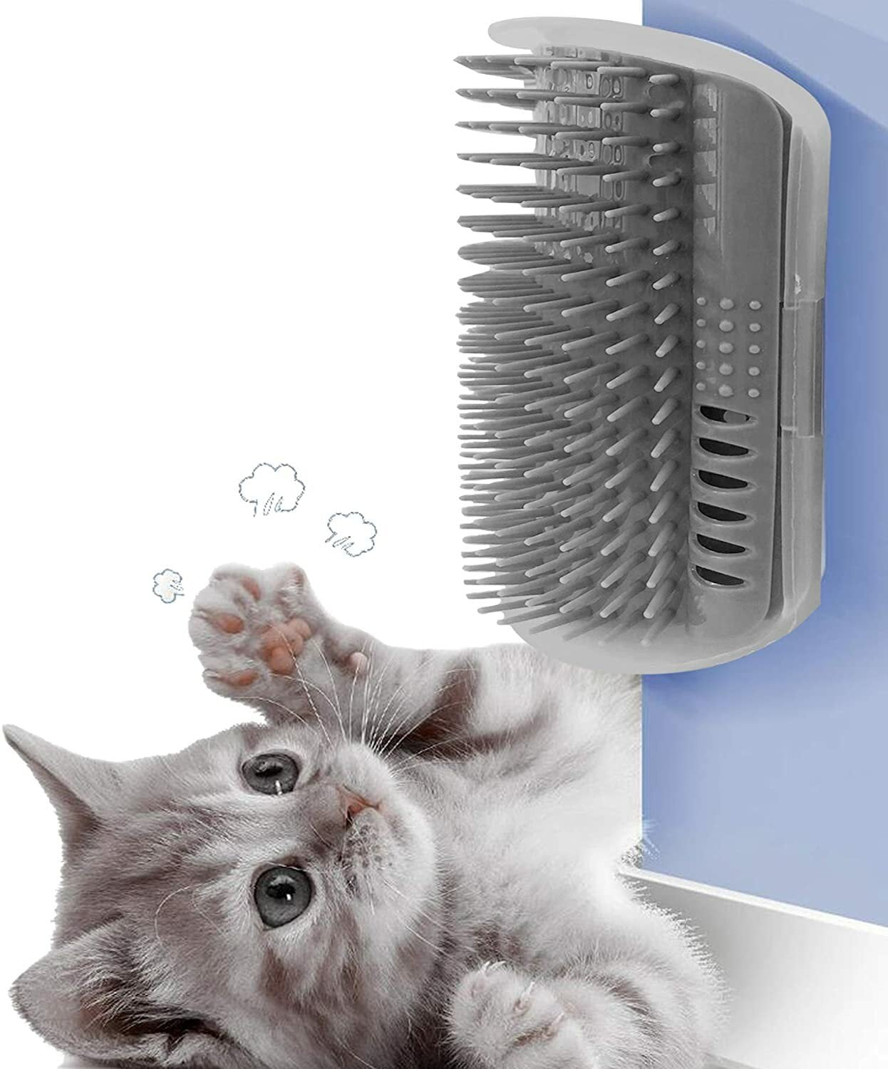 Cat Self Groomer Cats Wall Corner Massage Cat Comb Brush Rubs The Face With A Tickling Comb Pet Grooming Supply