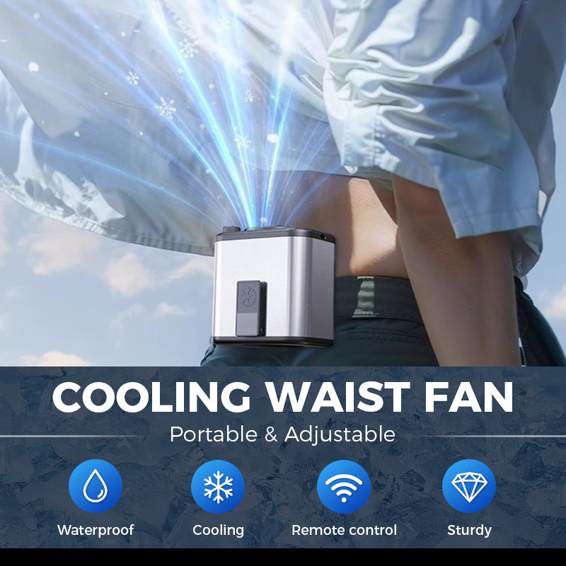 Portable Adjustable Cooling Waist Fan