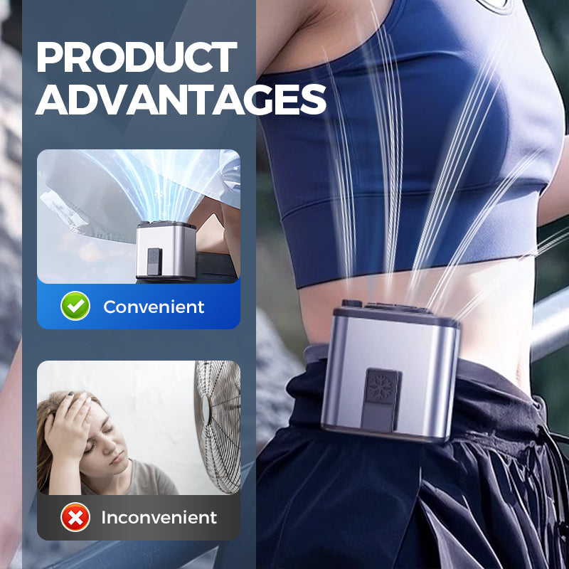Portable Adjustable Cooling Waist Fan