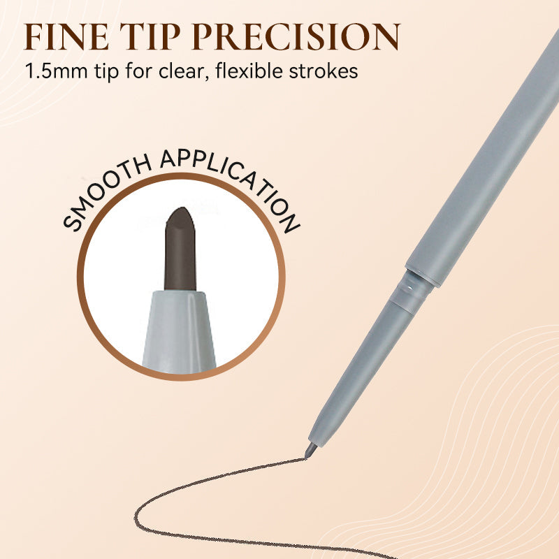 Dual-Ended Eyebrow Pencil with Brush for Women
