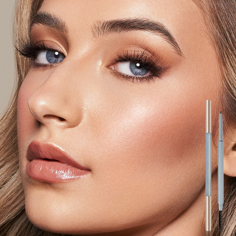 Dual-Ended Eyebrow Pencil with Brush for Women