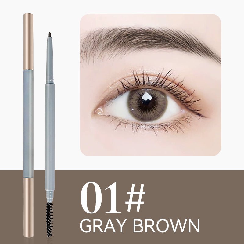 Dual-Ended Eyebrow Pencil with Brush for Women
