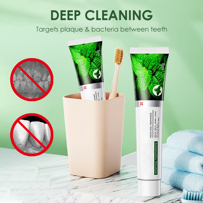 🥼Bad Breath Killer - 🪥Menthol Fresh Cooling Toothpaste