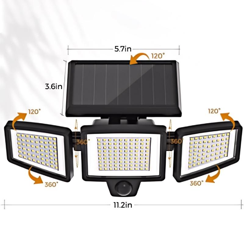 ๐ Solar-Powered Outdoor Motion Sensor Light โ Wireless Design, Providing Bright Security Lighting for Your Home! ๐