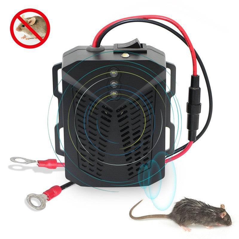 š„³2026 HOT SALEš„³š50K+ SOLD!š„šš 50% OFF! Ultrasonic Rodent Repeller ā Flashing strobe + fluctuating waves. 12V direct connection, low voltage protection. Protect your engine wires day & night. ā”š”ļø
