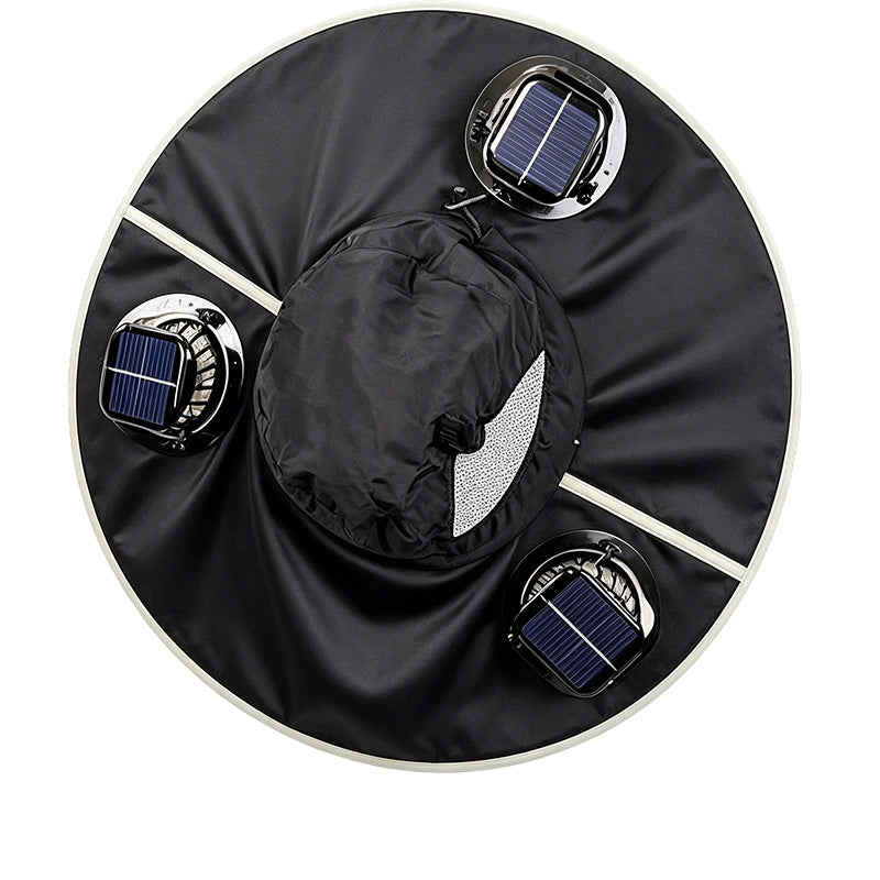Summer Cooling Solar Fan Bucket Hat