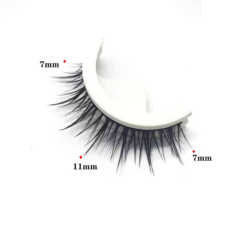 👁️Reusable Self-Adhesive False Eyelashes – 3-Pair Glue-Free Lash Set💕