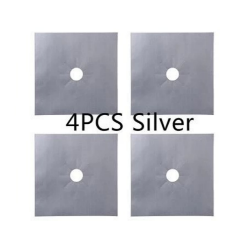 🍳 Stop Scrubbing Burnt-On Grease – Reusable Gas Hob Protectors, Heat-Resistant to 260°C. £9.78. UK Stock