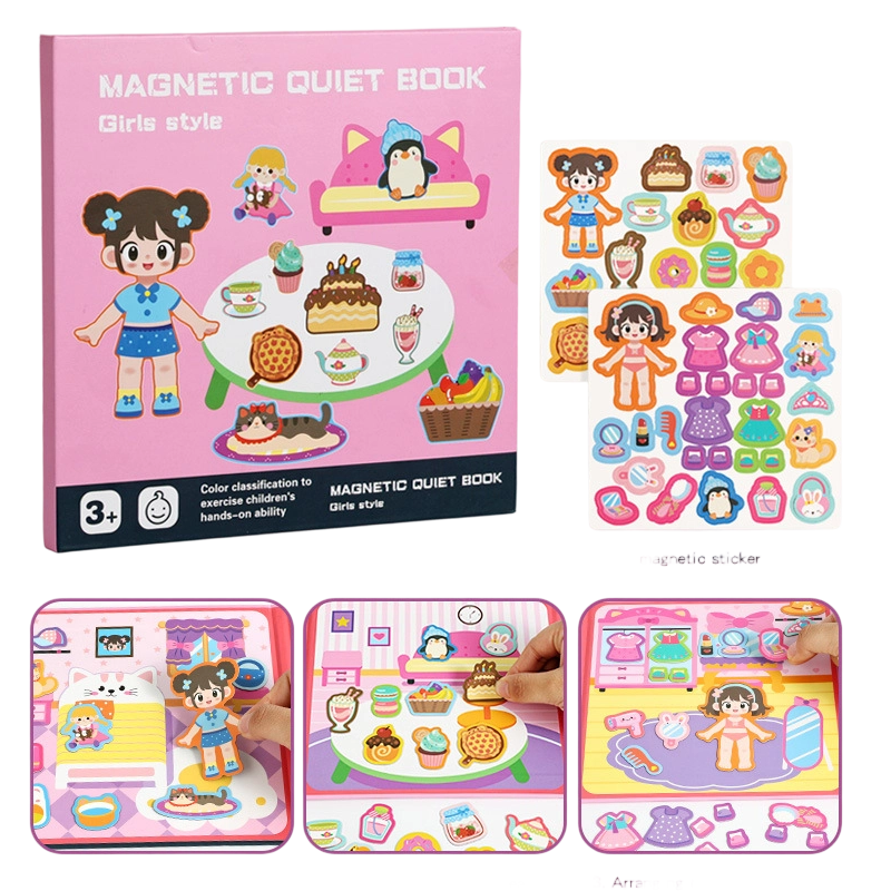 🥳2026 HOT SALE🥳 🧩 50% OFF! Kids Magnetic Quiet Book – Foldable scenes, magnetic play & educational fun. Boosts creativity & learning – perfect for boys & girls! 🎨🧒