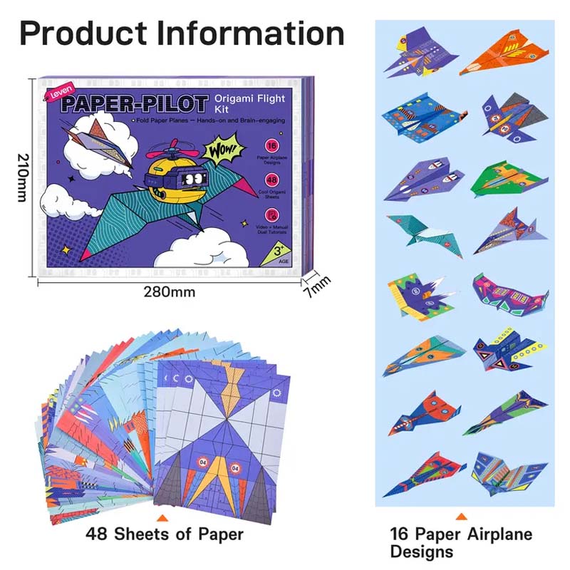 🎉 2026 Sale — Over 32 700 Sold!🔥 Creative DIY Paper Airplane Set For Kids