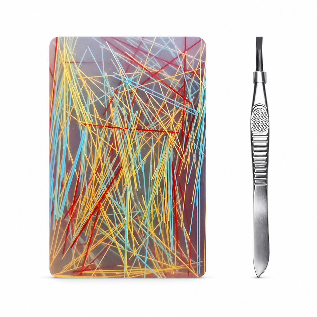 🏆 Last Day Special Price $17.99! 🔥Buy 2 Get 1 Free🎁Rectangular Skin Picking Fidget Toy with Tweezers