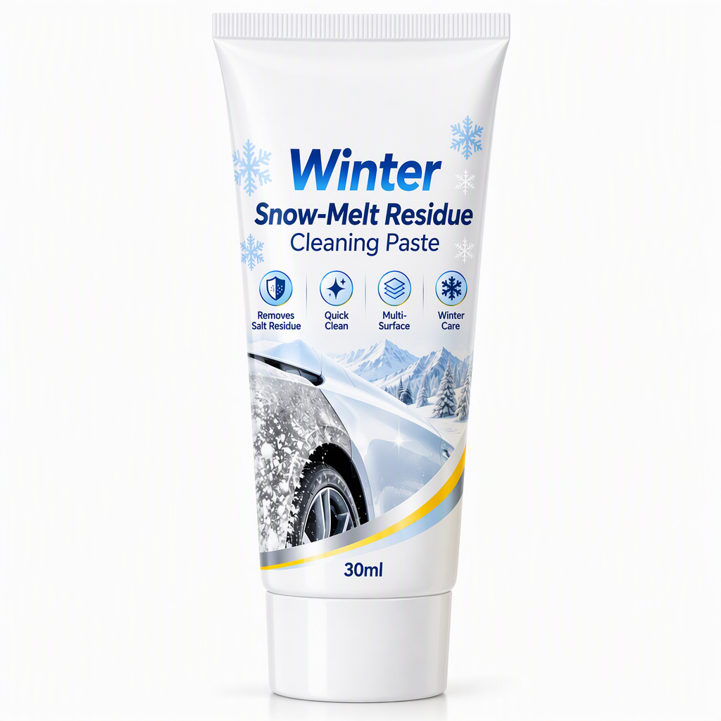 Winter Car Snow Melt Residue Cleaning Paste and Salt Stain Remover for Auto Body with Cleaning Sponge 30ml