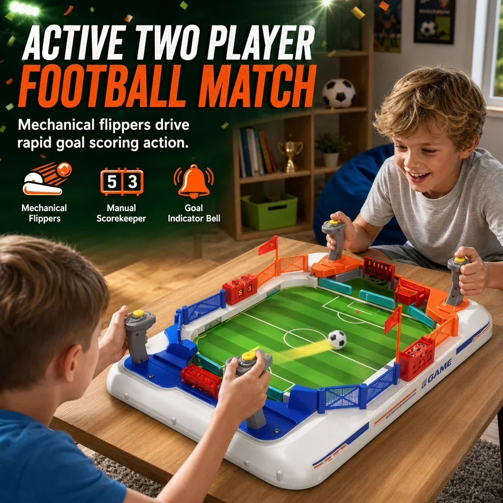 📢 50% OFF! ⚽ 2-Player Tabletop Soccer Game – Fast-Paced Family Fun, Builds Reflexes & Hand-Eye Coordination 🏆