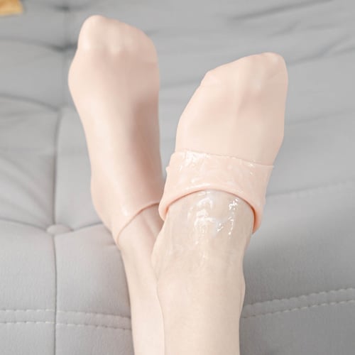 🔥Hot Sale 50% OFF🔥 Women's Silicone Foot Socks – Moisturizing Gel, Cracked Heel Repair, Reusable 🦶