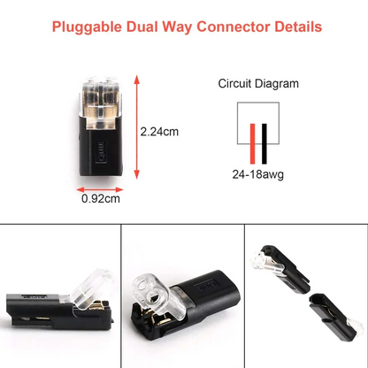 📢📢40% OFF !! ⏰Double-wire Plug-in Connector With Locking Buckle