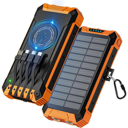 ⚡Solar Wireless Portable Power Bank （Free Shipping & 50% OFF）