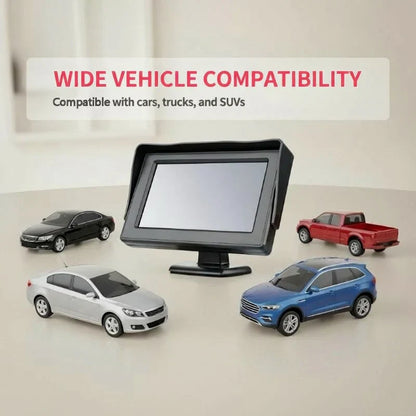 📢📢50% OFF! 🚗✨ 4.3" HD Car Display – Dual Video Input, Auto Reverse Switch & Wide 9V–35V Compatibility 💻