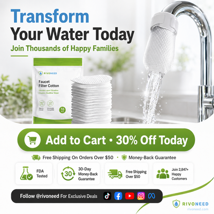 Anti-Splash Kitchen Faucet Filter for Sediment & Rust Removal