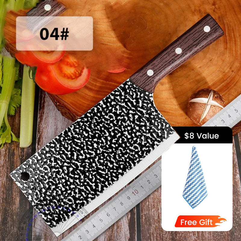 ✨ Forged High-Carbon Steel Chef's Knife — Sharp, Durable, Rust-Resistant, and Versatile for Every Kitchen! ✨