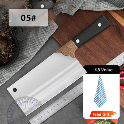 ✨ Forged High-Carbon Steel Chef's Knife — Sharp, Durable, Rust-Resistant, and Versatile for Every Kitchen! ✨