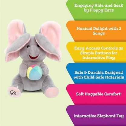✨ Cute Hide-and-Seek Elephant Plush Doll – Adorable, Soft & Perfect for Snuggles 🐘💖