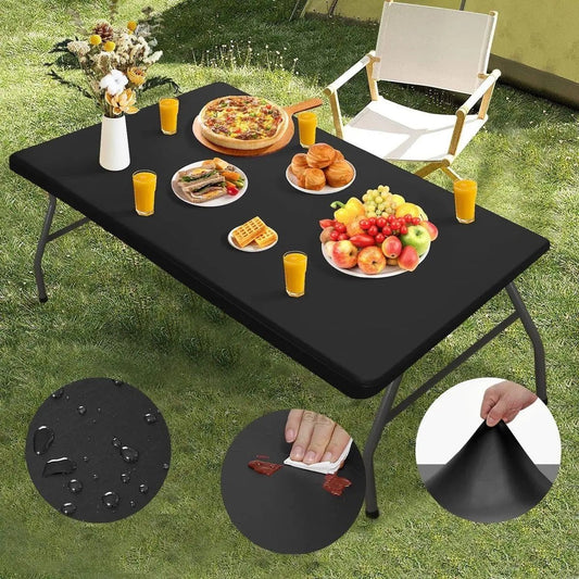 ✨ Sleek Look, Zero Creases – Reusable Spandex Table Cover for Dining & Garden. Half Price. Free US Delivery