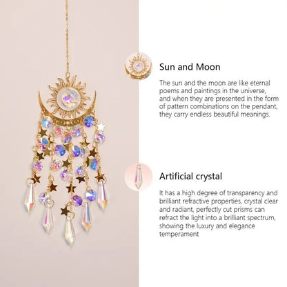 ✨ Crystal Sun Catcher, lndoor Outdoor Decor for Window Bedroom Courtyard Garden☪️
