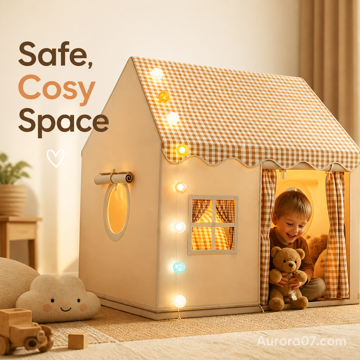 🏰 50% OFF NOW! ⏰ Children's Play Tent Castle – Spacious & easy to set up – Breathable fabric, perfect for indoor or outdoor fun – encourages imaginative play ✨🧸